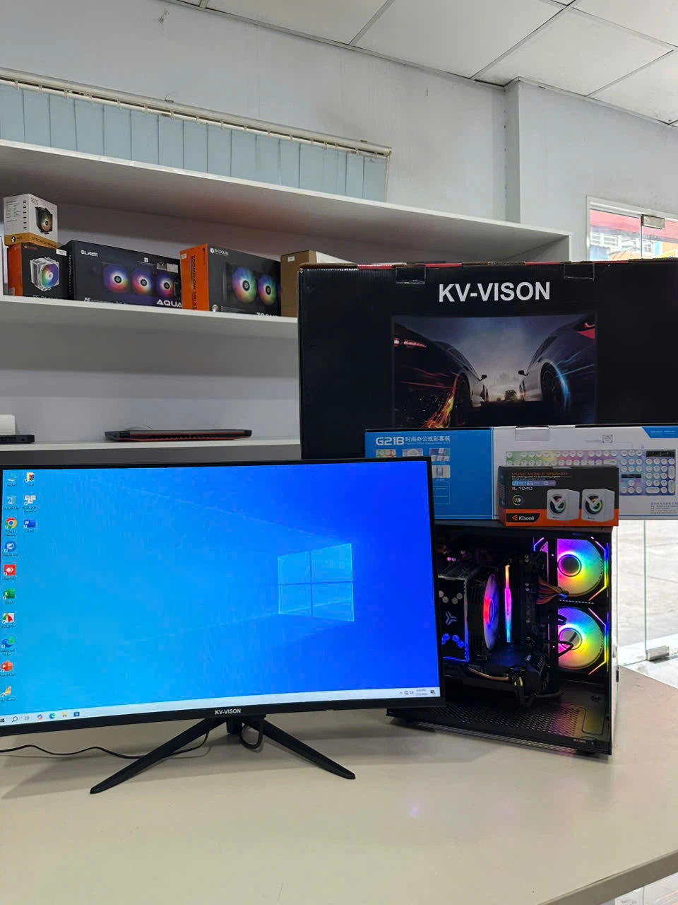 Màn hình cong KV-VISION KVG27100H 27" FHD 100Hz 1 2