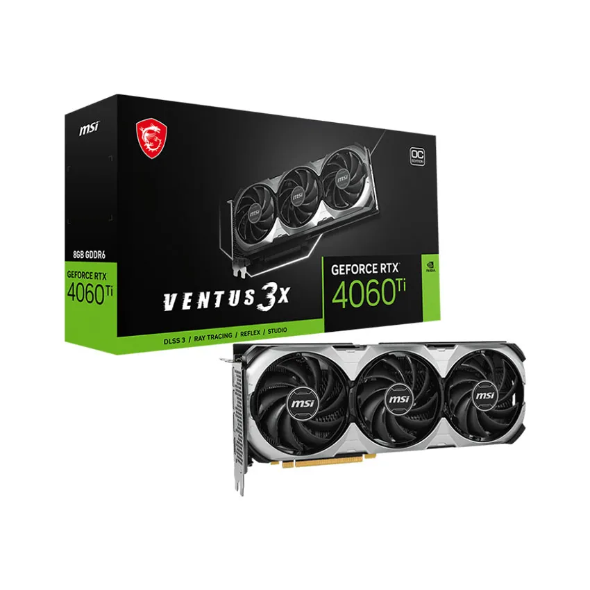Card màn hình MSI RTX 4060 TI Ventus 3X 8GB GDDR6 OC MSI RTX 4060 TI Ventus 3X 8GB 11zon 1
