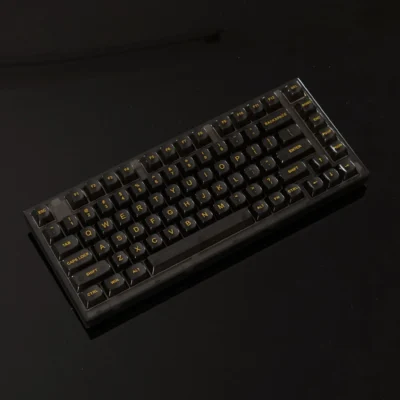 Bàn phím cơ Xinmeng X75 RGB | Wireless, Clear Black, Triple Mode, Hot swap, RGB, Salt Ice Axis Switch 20 11zon 1 1