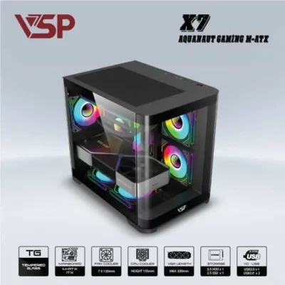 Vỏ Case VSP X7 kính cong (Black) 55 1