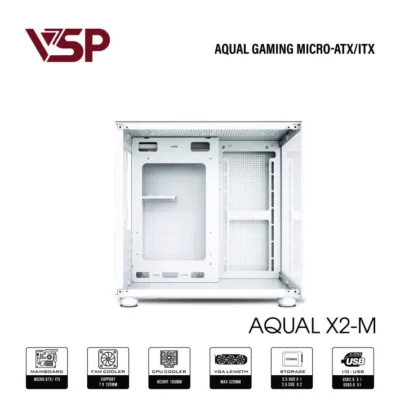 Vỏ Case VSP Aqual X2-M | Micro-ATX (White) 710 Aqua X2 M white VSP Case Aqua X3 Black 4 11zon