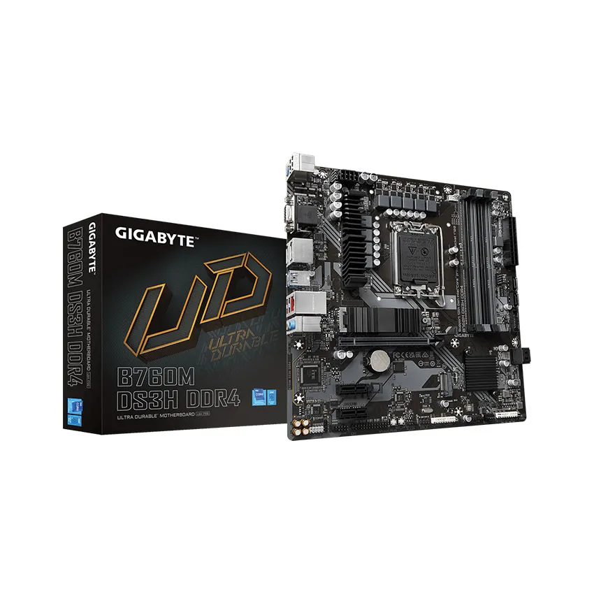 Bo mạch chủ Gigabyte B760M DS3H DDR4 Bo mach chu Gigabyte B760M DS3 DDR4 M ATX 1