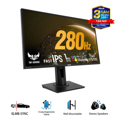 Màn hình ASUS TUF GAMING VG279QM 27" Fast IPS 280Hz G-Sync 1ms Man Hinh Gaming Asus Tuf Vg279Qm 2