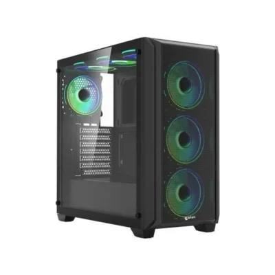Vỏ Case Jetek CSGO2 Z7 | E-ATX, kèm sẵn 3 fan RGB (Black) Vo Case etek CSGO2 Z7 E ATX kem san 3 fan RGB Black 1