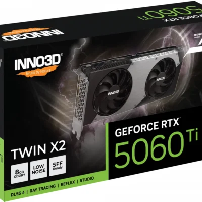 Card màn hình INNO3D GeForce RTX 5060Ti 8GB TWIN X2 OC GDDR7 INNO3D GeForce RTX 5060 Ti 8GB Twin X2 4