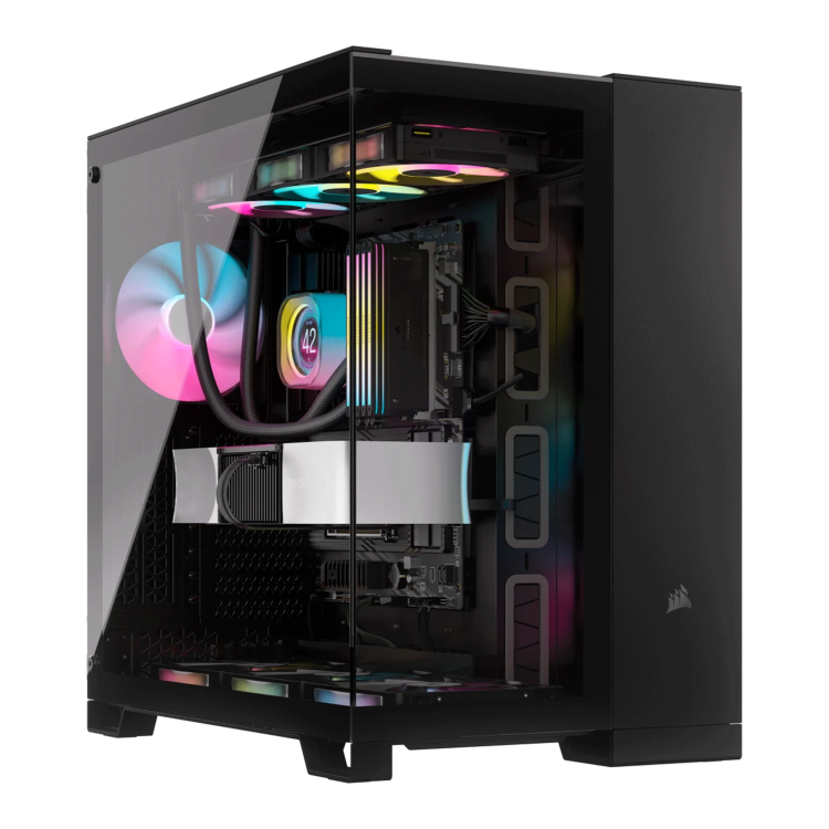 Vỏ Case Corsair 6500X Mid Tower Dual Chamber - Đen