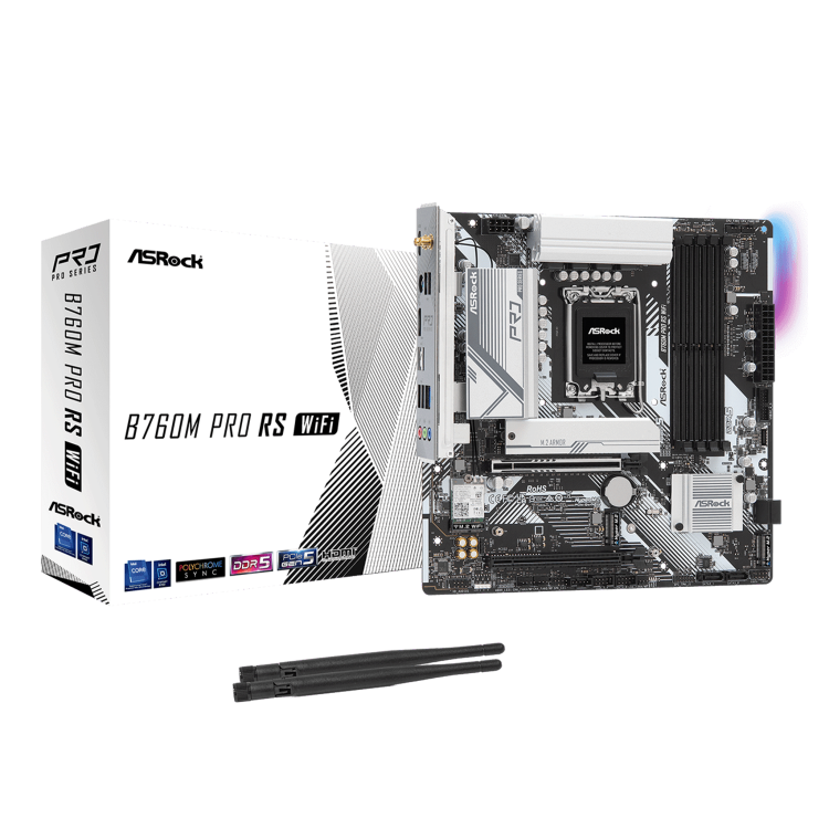 Bo mạch chủ ASRock B760M Pro Rs Wifi DDR5