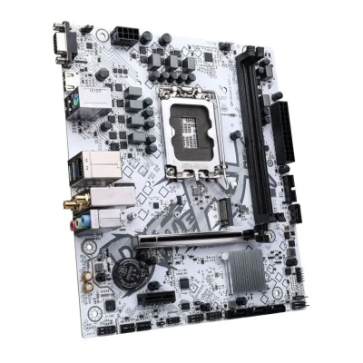 Bo mạch chủ Colorful BATTLE-AX H610M-E WIFI V20 | Socket 1700, M-ATX, 2 khe DDR4 - White