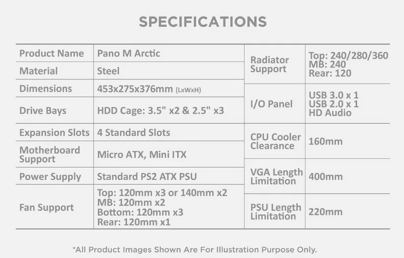 Thùng máy XIGMATEK ALPHA - PANO M ARTIC - WHITE Thung may Xigmatek Alpha Pano M Artic Trang