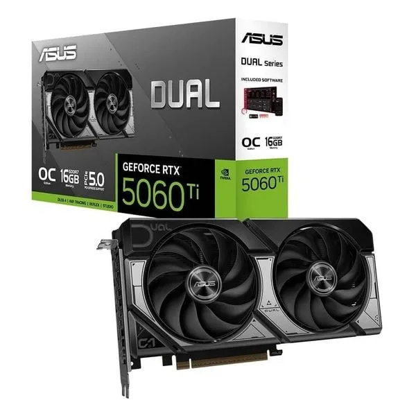 Card màn hình ASUS Dual GeForce RTX 5060 Ti 16GB GDDR7 OC Edition 104 11zon