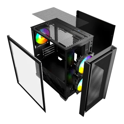 VỎ CASE CENTAUR ODYSSEY C09 BLACK - ( SẴN 3 FAN) ANC8 11zon 1