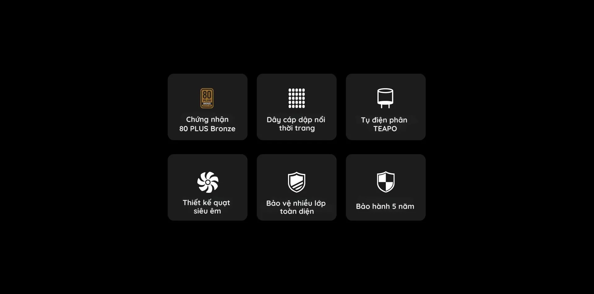 NGUỒN FIRST PLAYER (1STPLAYER) ACK-BRZ-750 750W ĐEN (80 PLUS BRONZE) ANC 1