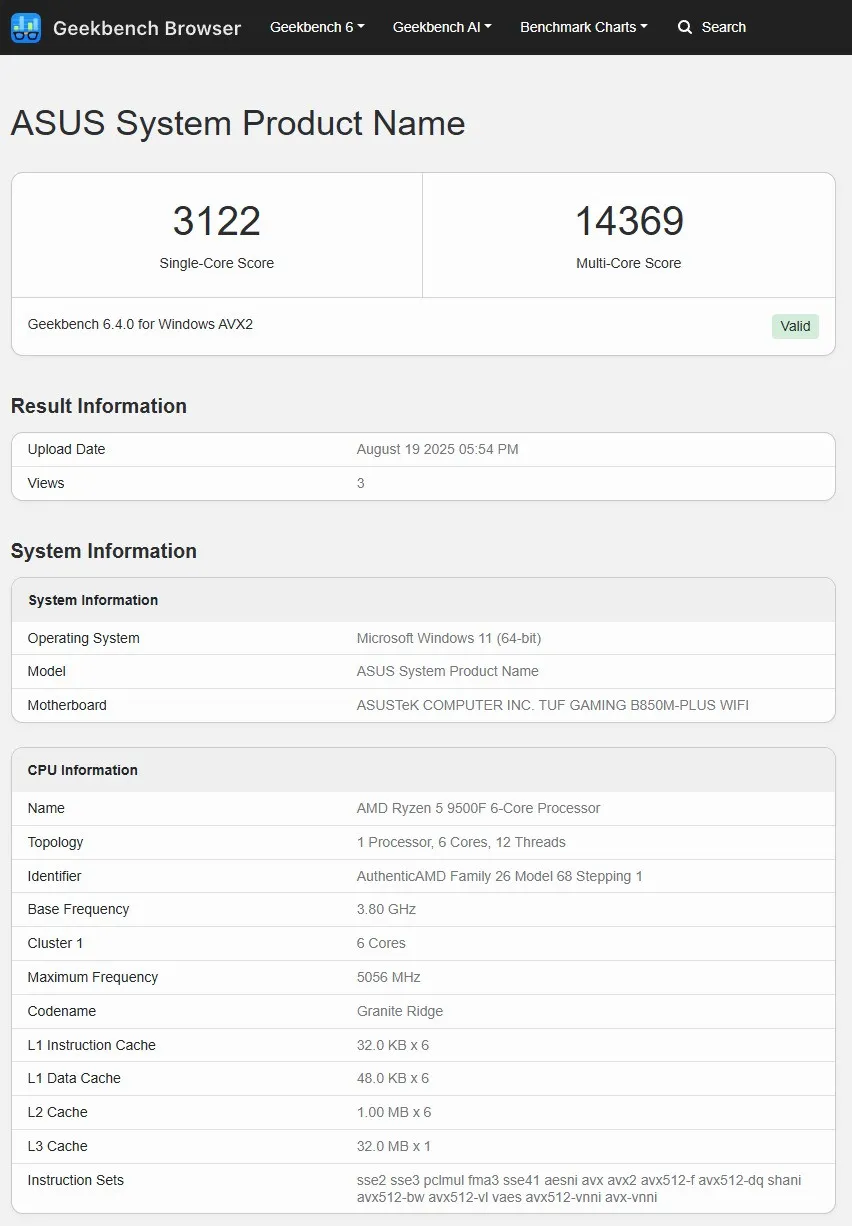Ryzen 5 9500F