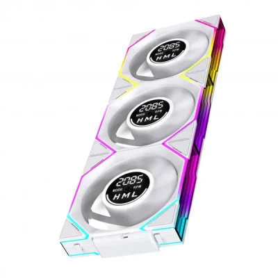 Fan Case Leopard Interstellar V4 White – (Set 3 Fan)