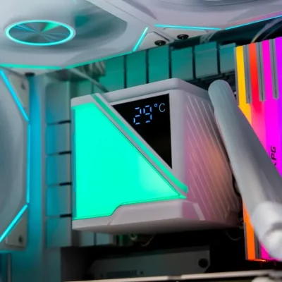 Tản nhiệt nước Leopard Stellar RealM 240 ARGB Digital - White ANCLEOPARD6 11zon