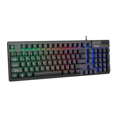 Bàn phím có dây giả cơ Gaming Rapoo V50S 98 Key Led Rainbow - Black ANCRAPO3 11zon