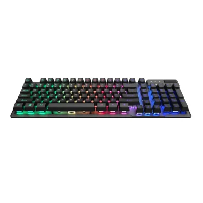 Bàn phím có dây giả cơ Gaming Rapoo V50S 98 Key Led Rainbow - Black ANCRAPO4 11zon