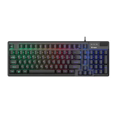 Bàn phím có dây giả cơ Gaming Rapoo V50S 98 Key Led Rainbow - Black