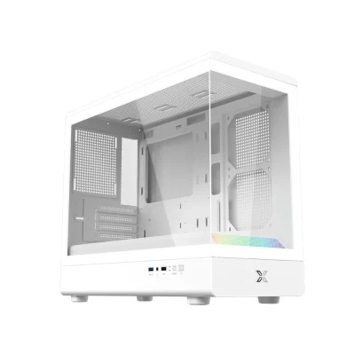 Vỏ case Xigmatek Pura ML M-ATX ARGB LIGHTING BAR - White