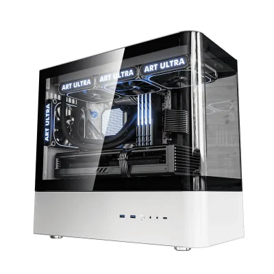 Qc.ART HM1 M-ATX Tower Case White