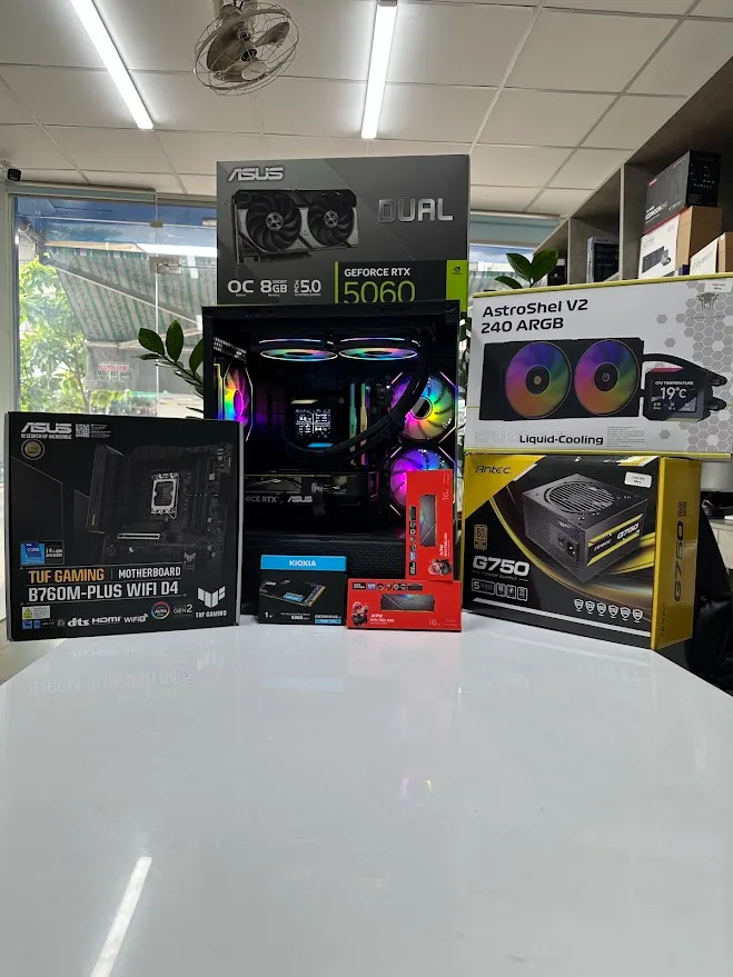 BỘ PC ANC I5 14TH - RTX 5060 |I5 14600KF | 32GB | SSD M2 1TB IMG 8176 11zon