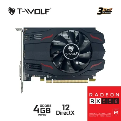 Card màn hình T-WOLF RX 550 4GB GDDR5 107 11zon