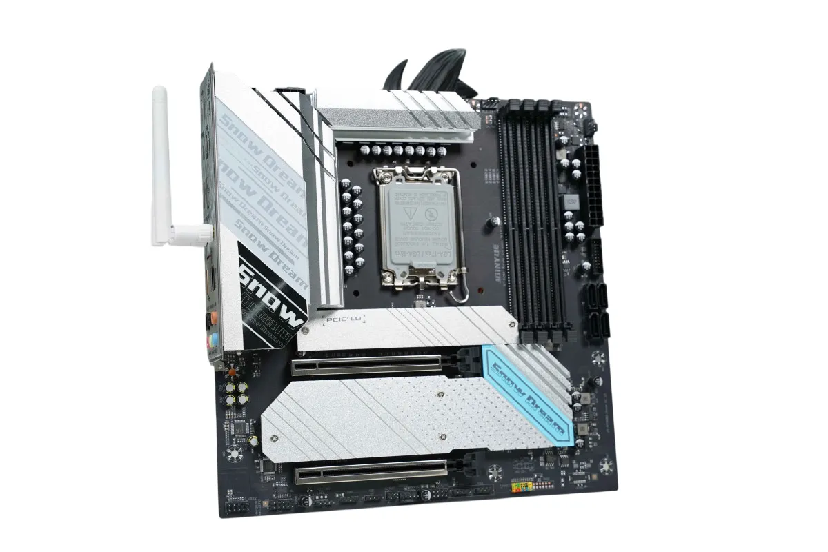 Bo mạch chủ JGINYUE B760M SNOW DREAM WIFI DDR4 BLACK ANCMAIN2 Photoroom 11zon