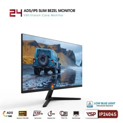 Màn hình Phẳng VSP IP2404S 23.8'' Full HD IPS 1ms 120Hz TUV bảo vệ mắt ANCVSP120HZ6 11zon