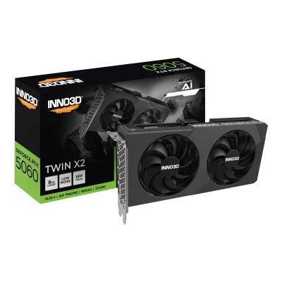 Card màn hình INNO3D GeForce RTX 5060 TWIN X2 OC 8G GDDR7