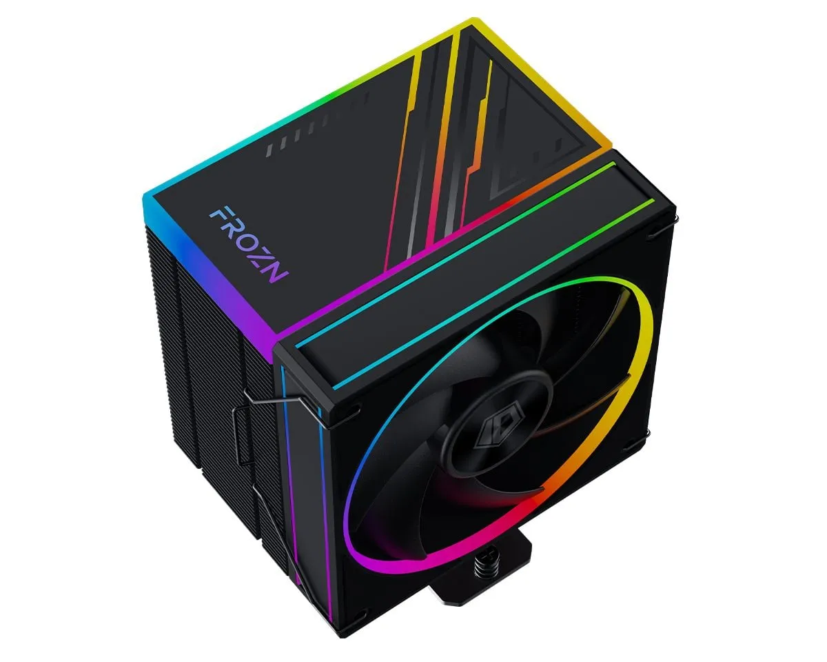 2 Tan nhiet khi ID Cooling FROZN A610 Black ARGB Den