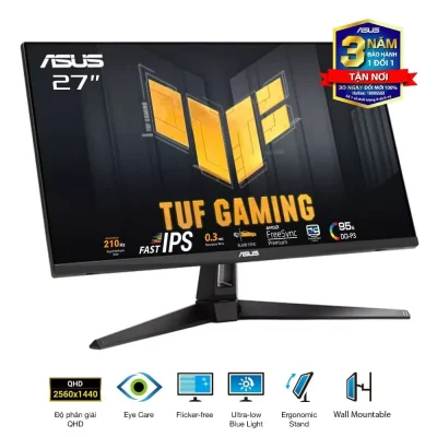 Màn hình Phẳng ASUS TUF GAMING VG27AQ5A 27" Fast IPS 2K 210Hz chuyên game 8Man hinh ASUS TUF GAMING VG27AQ5A