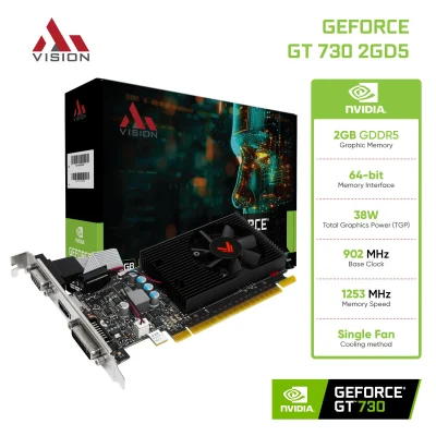 Card màn hình AiVision GeForce GT 730 (2GB GDDR5, 64-bit, Single Fan)