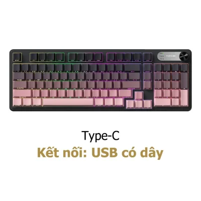 Bàn Phím Gaming FURYCUBE IP98 98 Phím – RGB, Type-C ( màu đen , trắng )