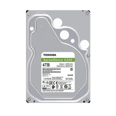 Ổ cứng camera Toshiba S300 HDWT840UZSVA 4TB (3.5Inch/ 5400rpm/ 256MB/ SATA3) 1O Cung HDD TOSHIBA 4TB S300