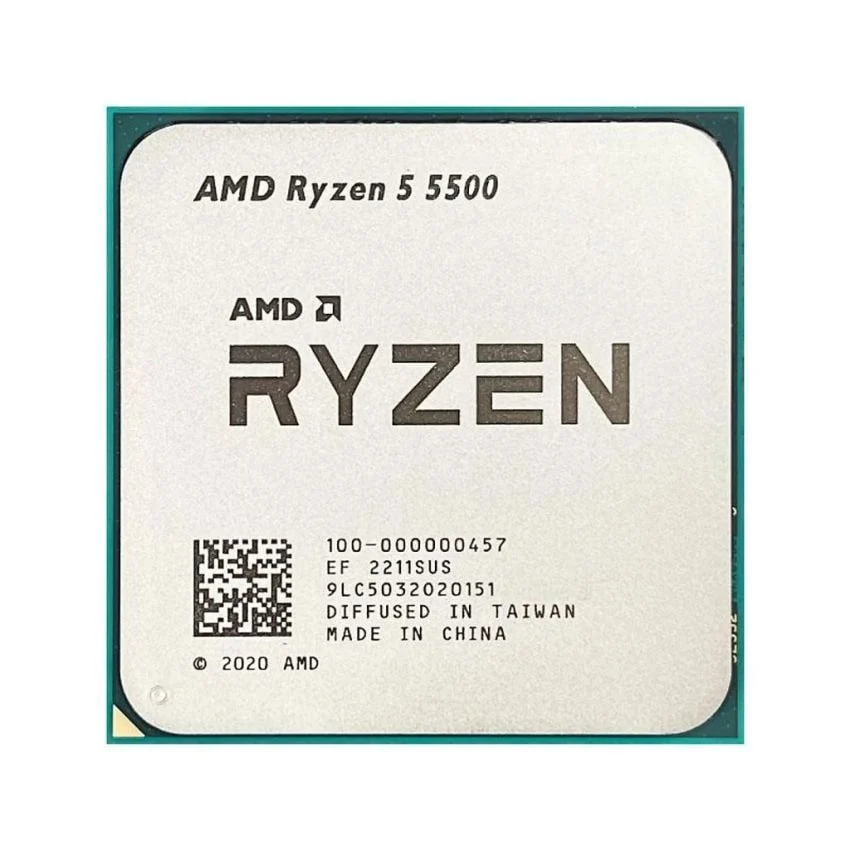 Bộ vi xử lý AMD Ryzen 5 5500 / 3.6GHz Boost 4.2GHz / 6 nhân 12 luồng / 16MB / AM4 - TRAY ACN5500
