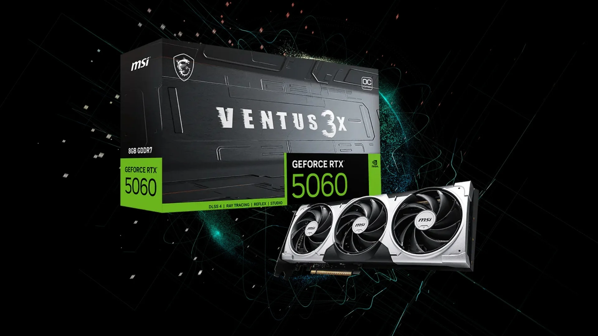 Card man hinh MSI GeForce RTX 5060 8G Ventus 3X