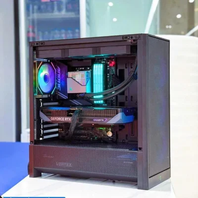 Vỏ Case Linktech Bahamut 4FA Black (Mid Tower/ Màu Đen) - 4 Fan case 11zon