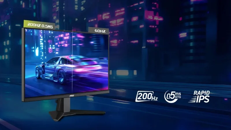 Màn hình Phẳng MSI MAG 244F 24" Rapid IPS 200Hz chuyên game Man hinh MSI MAG 244F